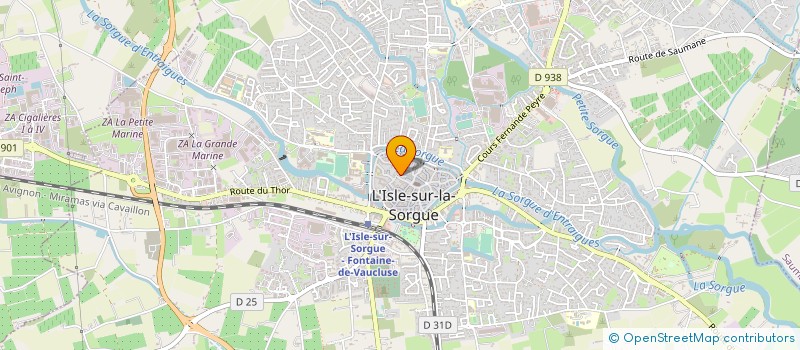 localisation de l'entreprise JOB APPART à L'ISLE-SUR-LA-SORGUE