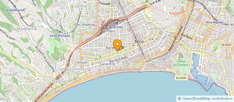 localisation de l'entreprise JOB AZUR à NICE