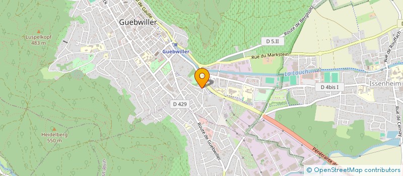 localisation de l'entreprise JOB LA PRAIRIE à GUEBWILLER
