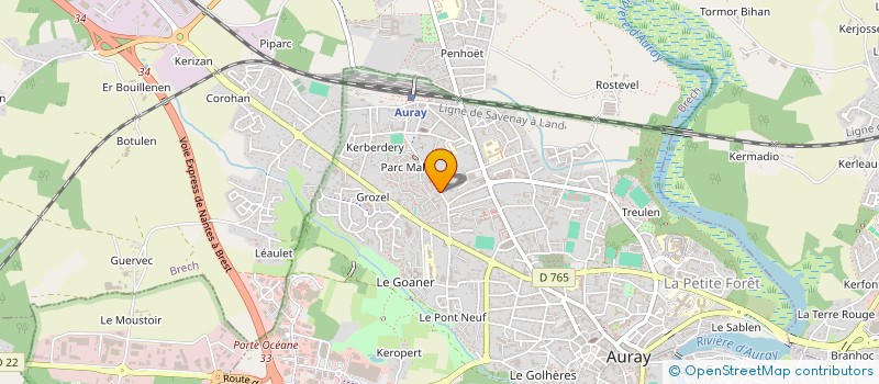 localisation de l'entreprise JOB ON MAP à AURAY