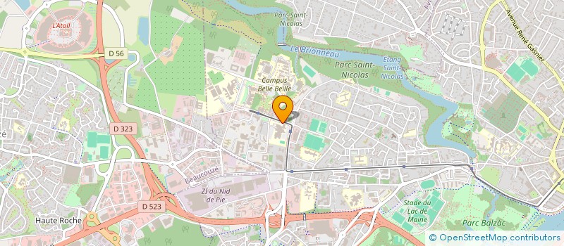 localisation de l'entreprise JOB PLUS à ANGERS