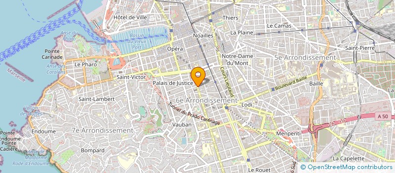 localisation de l'entreprise JOB RICOUART ET ASSOCIES  MARSEILLE