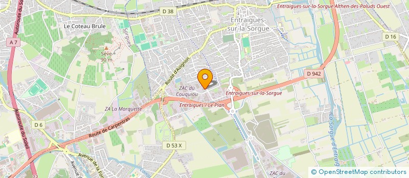 localisation de l'entreprise JOB TRAVIDEM à ENTRAIGUES-SUR-LA-SORGUE