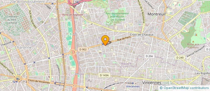 localisation de l'entreprise JOBA à MONTREUIL