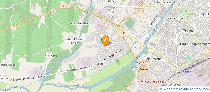 localisation de l'entreprise JOBARD à COGNAC