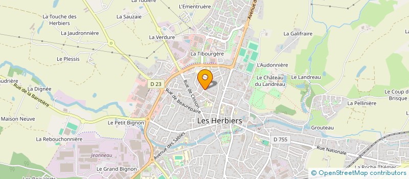localisation de l'entreprise JOBARD IMMO à LES HERBIERS
