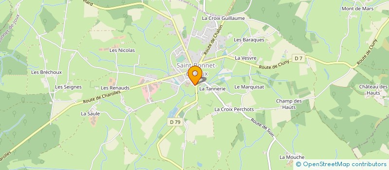 localisation de l'entreprise JOBART FRERES à SAINT-BONNET-DE-JOUX