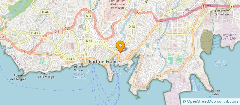 localisation de l'entreprise JOBBIZ INTERIM MARTINIQUE à FORT-DE-FRANCE