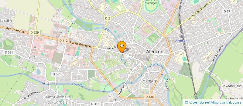 localisation de l'entreprise JOBE à ALENCON