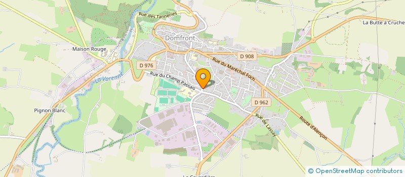 localisation de l'entreprise JOBECA DISTRIBUTION à DOMFRONT-EN-POIRAIE