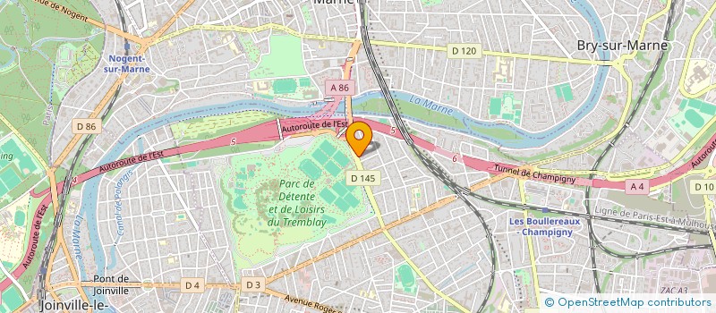 localisation de l'entreprise JOBENETH à CHAMPIGNY-SUR-MARNE