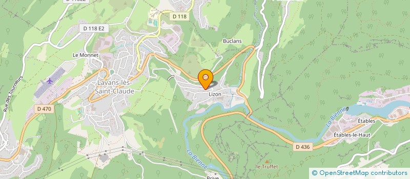 localisation de l'entreprise JOBERT  LAVANS-LES-SAINT-CLAUDE