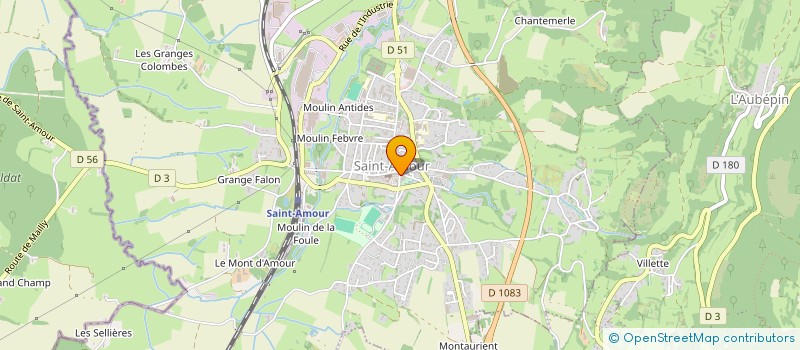 localisation de l'entreprise JOBERT JF à SAINT-AMOUR
