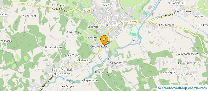 localisation de l'entreprise JOBS LOC à EXCIDEUIL