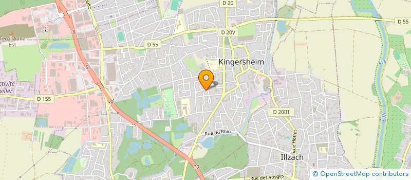 localisation de l'entreprise JOBSECU à KINGERSHEIM