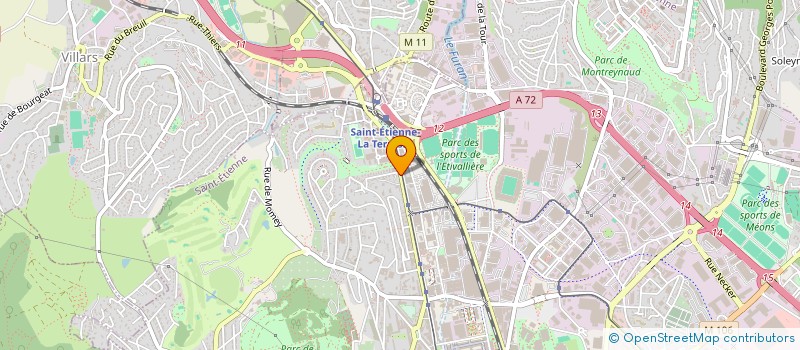 localisation de l'entreprise JOBSERVICE à SAINT-ETIENNE