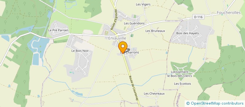 localisation de l'entreprise JOCABOIS à ERVAUVILLE