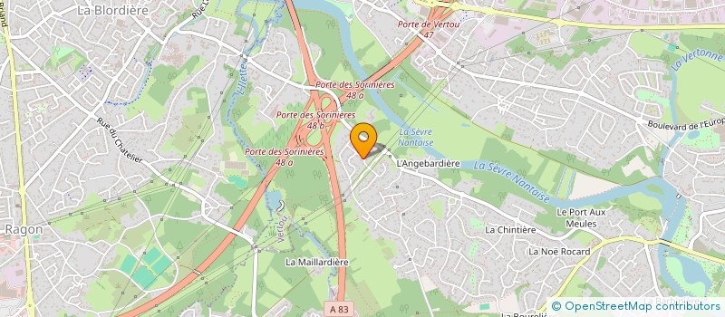 localisation de l'entreprise JOCADI à VERTOU