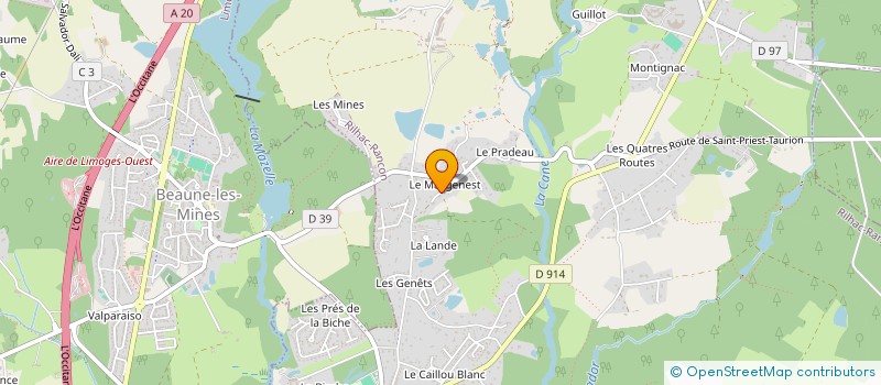 localisation de l'entreprise JOCAFRE  RILHAC-RANCON