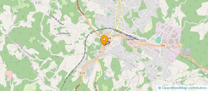 localisation de l'entreprise JOCAFRED à SARLAT-LA-CANEDA