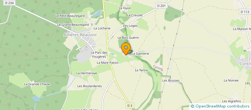 localisation de l'entreprise JOCALO  VILLENEUVE-EN-PERSEIGNE