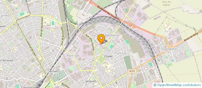 localisation de l'entreprise JOCARY  BETHENY