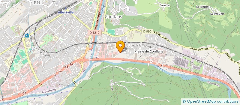 localisation de l'entreprise JOCE  ALBERTVILLE