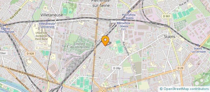 localisation de l'entreprise JOCEL à PIERREFITTE-SUR-SEINE