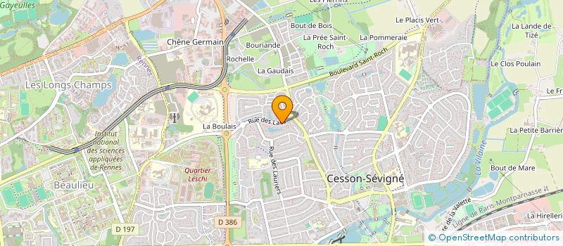 localisation de l'entreprise JOCELAM  CESSON-SEVIGNE