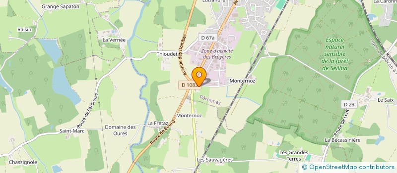 localisation de l'entreprise JOCELYN à PERONNAS
