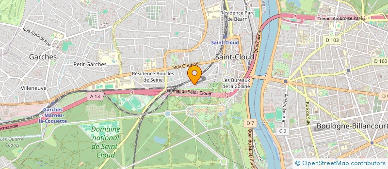 localisation de l'entreprise JOCHE à SAINT-CLOUD