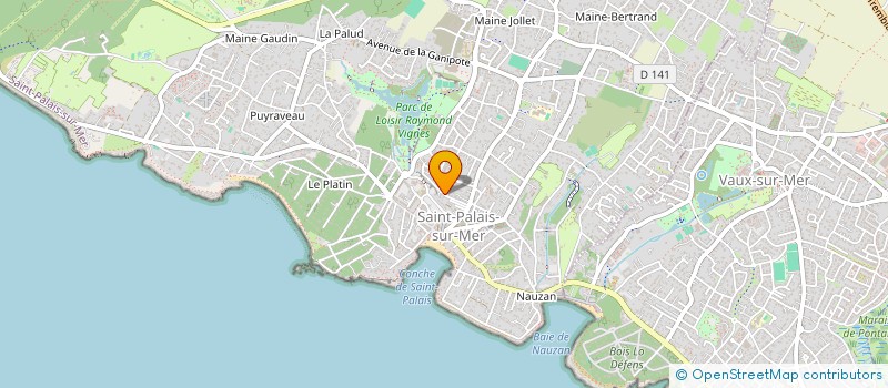 localisation de l'entreprise JOCHRIS  SAINT-PALAIS-SUR-MER