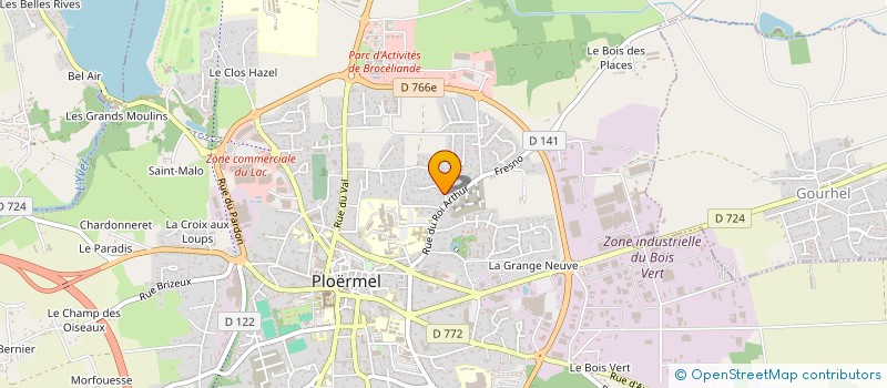 localisation de l'entreprise JOCLAD  PLOERMEL