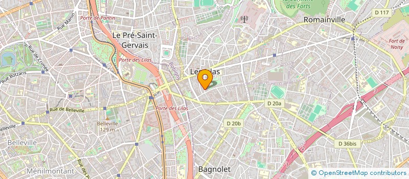 localisation de l'entreprise JOCO LOISIRS  LES LILAS