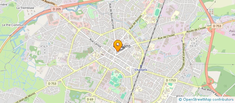 localisation de l'entreprise JOCOA à CHALLANS