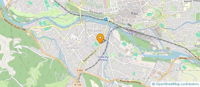 localisation de l'entreprise JOCQZ & LAUGA IMMOBILIER à PAU