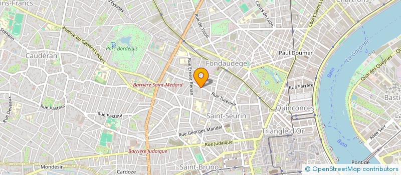 localisation de l'entreprise JOCUS à BORDEAUX