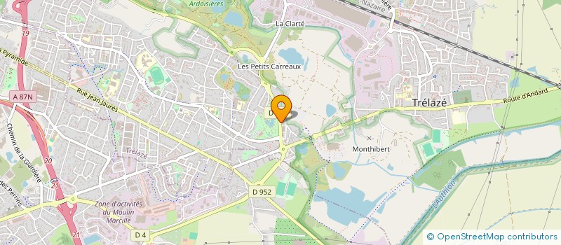 localisation de l'entreprise JOCUS  TRELAZE