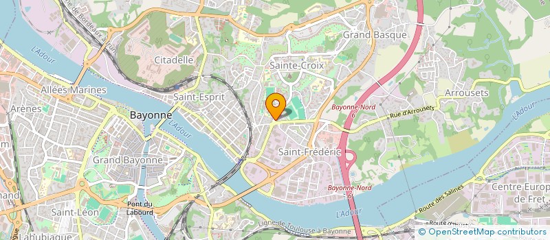 localisation de l'entreprise JOCYAN à BAYONNE