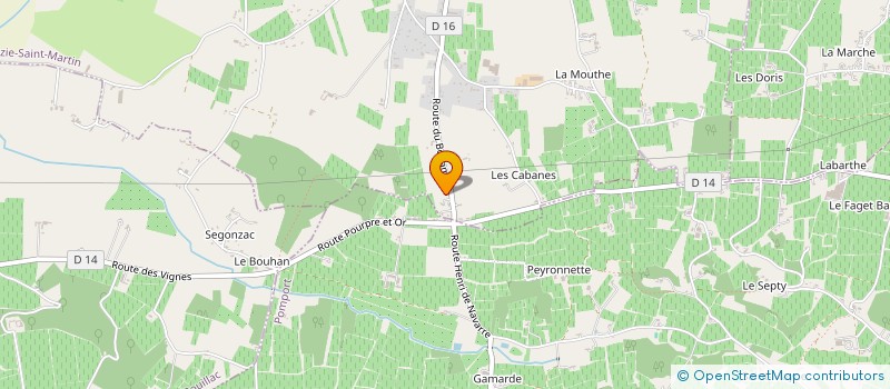 localisation de l'entreprise JODA SCI  LAMONZIE-SAINT-MARTIN