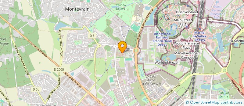 localisation de l'entreprise JODALIE  MONTEVRAIN