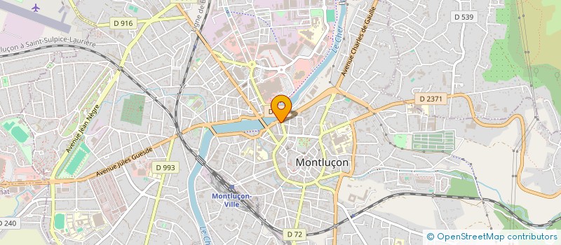 localisation de l'entreprise JODAR IMMOBILIER à MONTLUCON