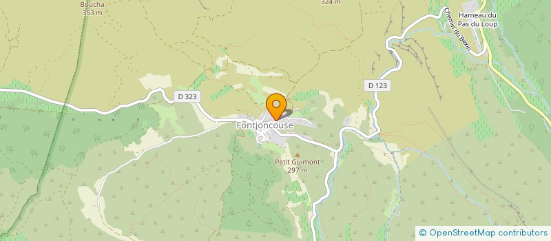 localisation de l'entreprise JODASHA  FONTJONCOUSE