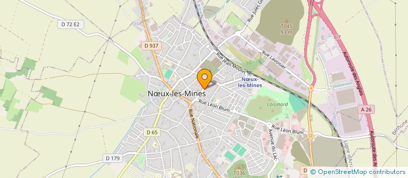 localisation de l'entreprise JODE 1  NUX-LES-MINES