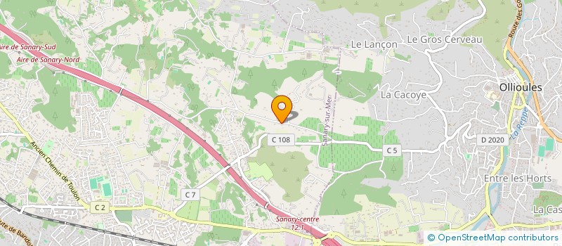 localisation de l'entreprise JODEAU LAI à SANARY-SUR-MER