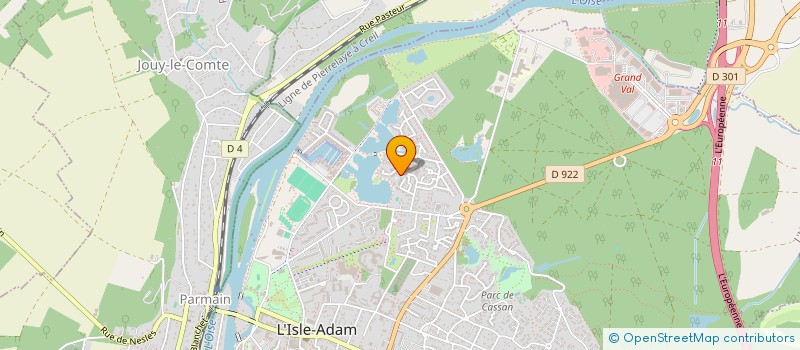 localisation de l'entreprise JODEL  L'ISLE-ADAM