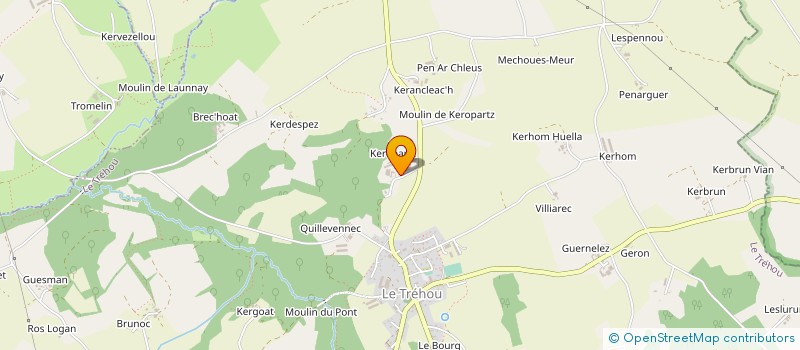 localisation de l'entreprise JODELAIN à LE TREHOU