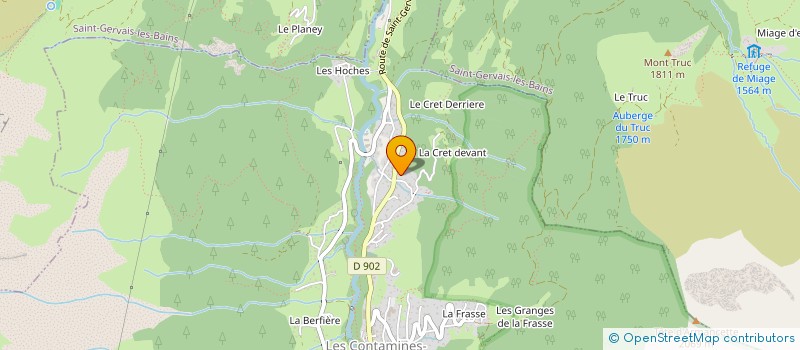 localisation de l'entreprise JODI  LES CONTAMINES-MONTJOIE