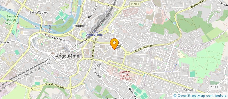 localisation de l'entreprise JODISSA SA à ANGOULEME