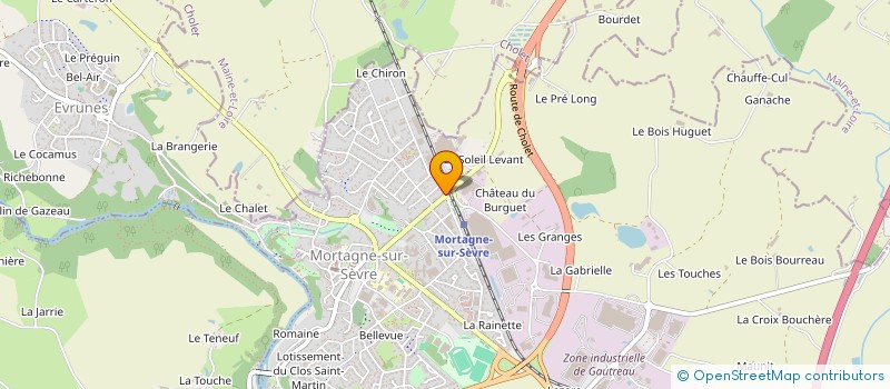 localisation de l'entreprise JOE 85 à MORTAGNE-SUR-SEVRE